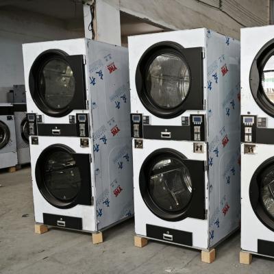 自助洗衣店福音！全自動雙層烘干機(jī)，雙層同烘效率拉滿